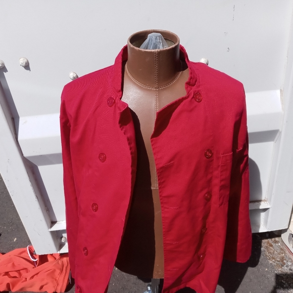 Chef works red jacket - Picture 4 of 7